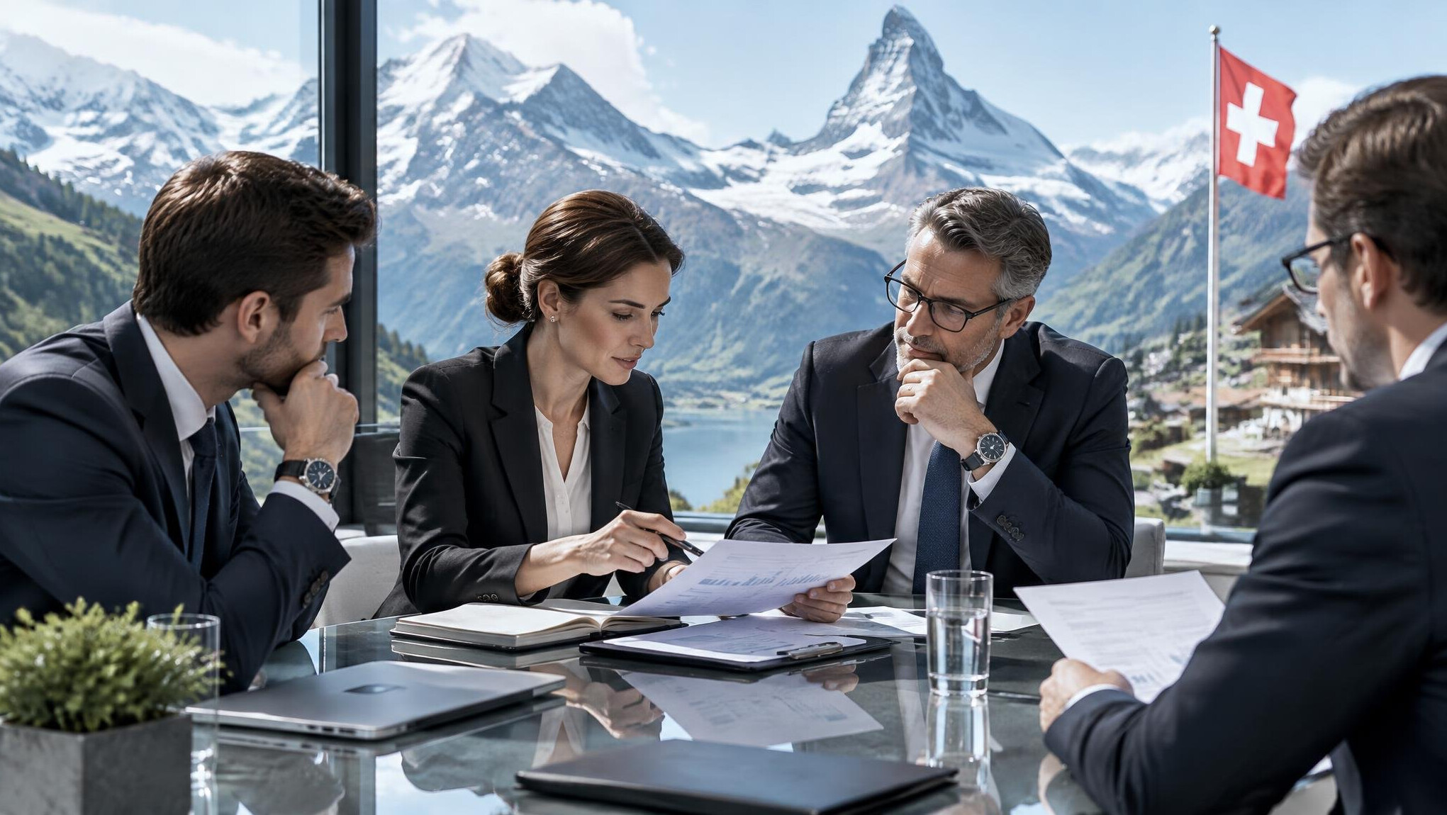 swiss mountains business